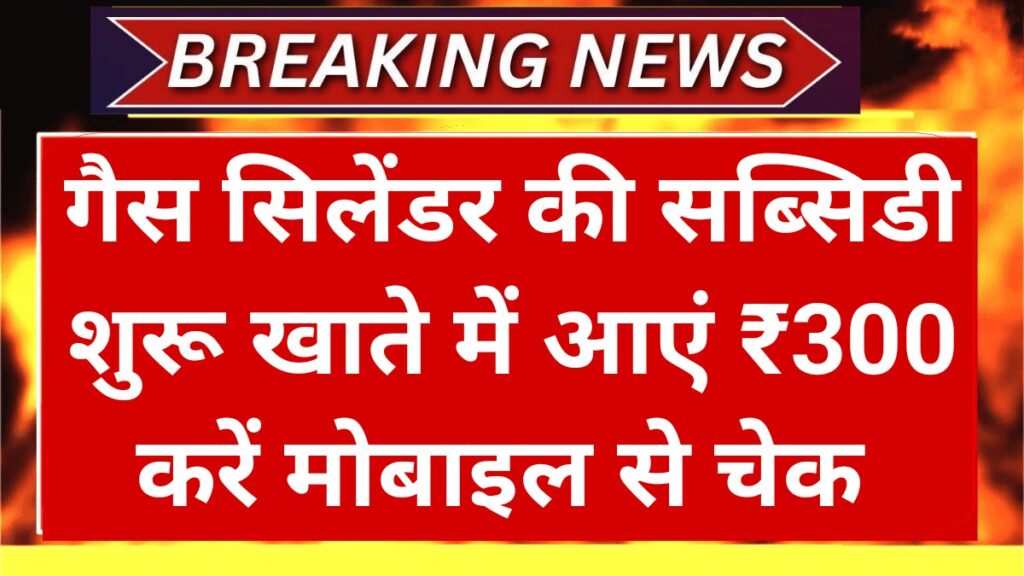 LPG Gas Subsidy Check